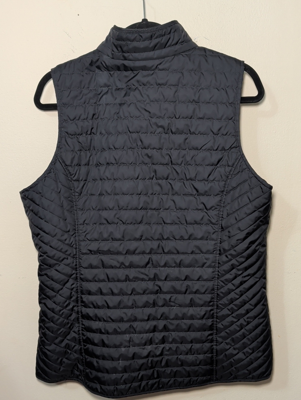 Fouganza Quilted Riding Gilet Black Vest Full-Zip Insulated Women's Size M/L - Picture 5 of 5
